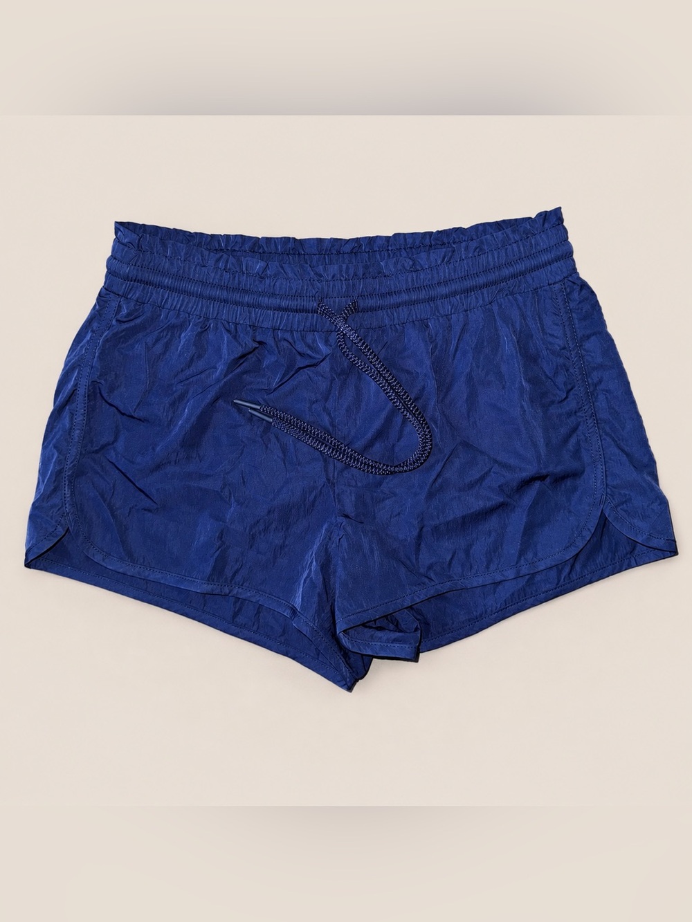 Aerie Women’s Navy Blue Nylon Shorts Drawstring Lightweight Beach Size XS